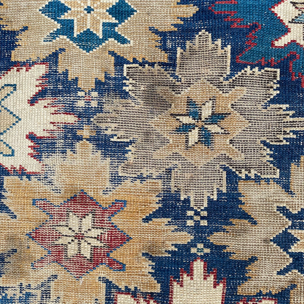 Antique Rug, 4' 1 x 7' 1 Blue