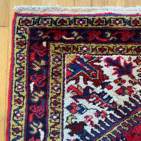 Vintage Rug, 3' 7 x 5' Red