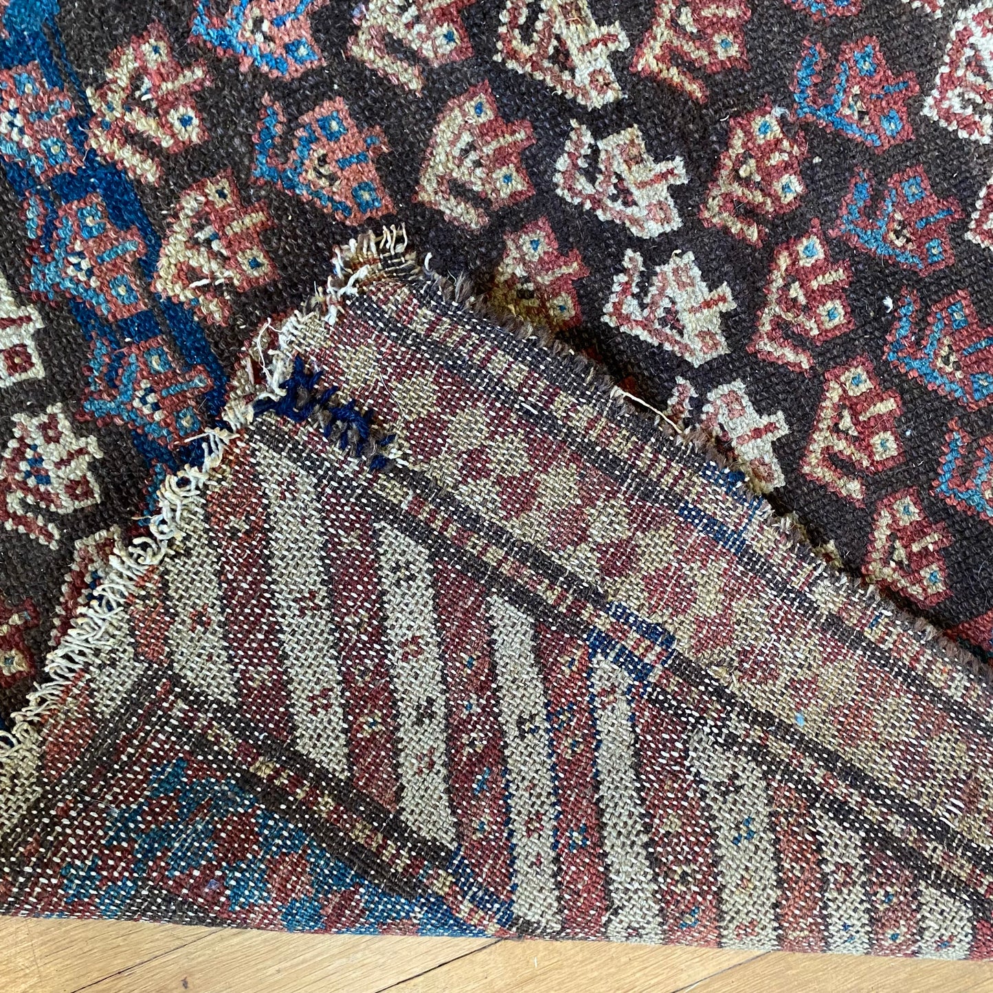 Vintage Rug, 3’ 2 X 6’ 11 Brown