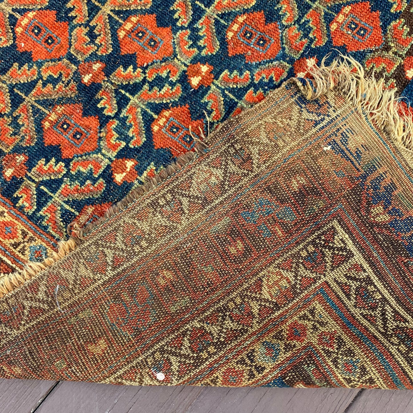 Vintage Rug, 3' 10 x 8' Blue