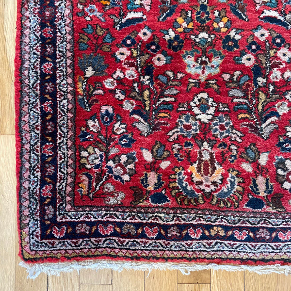 Vintage Rug, 2' 2 x 4' 3 Red