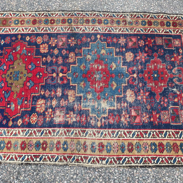 Vintage Rug, 2' 10 x 4' 7 Blue