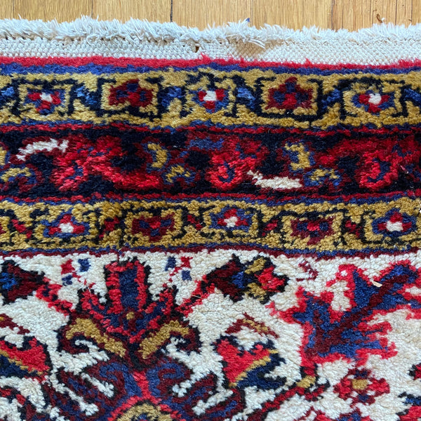 Vintage Rug, 3' 7 x 5' Red