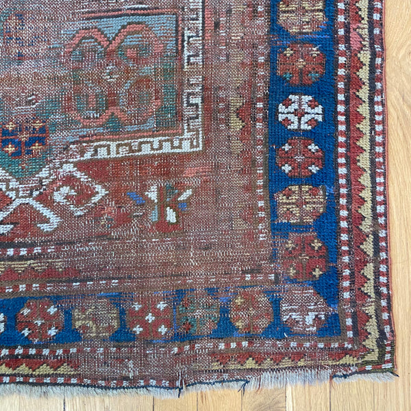 Antique Rug, 3' 1 x 5' 9 Red Brown