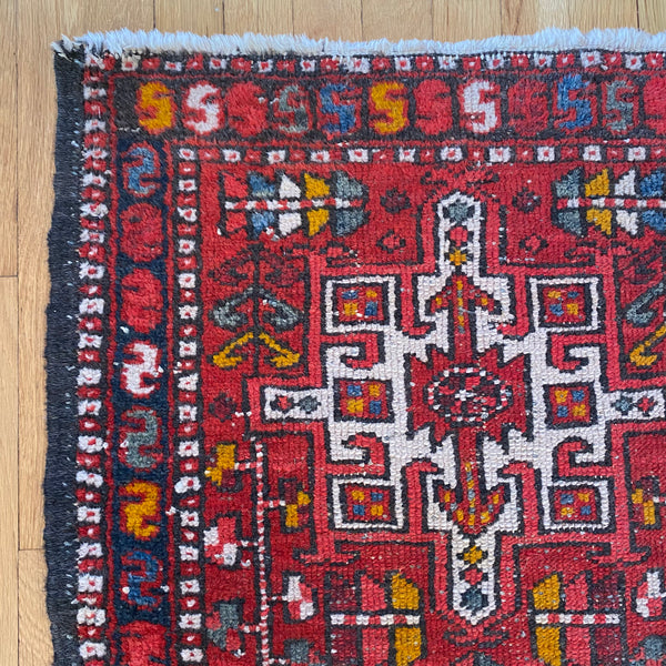 Vintage Rug, 2' 3 x 4' 2 Red