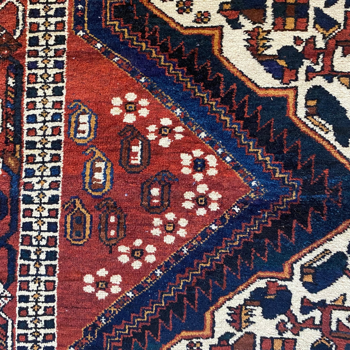 Persian Afshar Rug, 4' 2 x 6' Vintage Brown