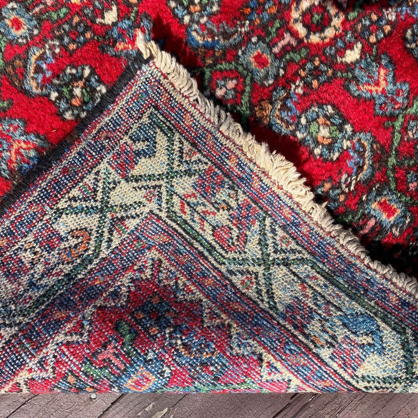 Vintage Rug, 3' 4 x 5' Red