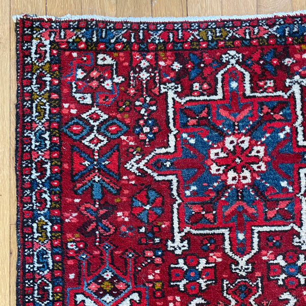 Vintage Rug, 2' 4 x 3' 11 Red