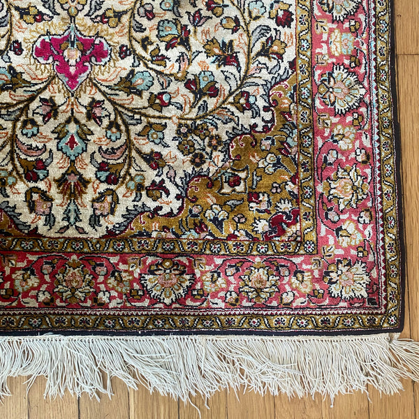 Vintage Rug, 2' 8 x 4' 6 Silk