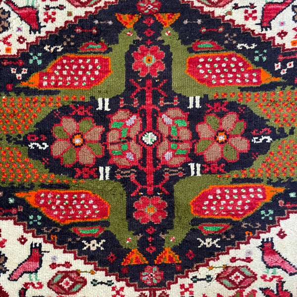 Vintage Rug, 2' 9 x 3' 6 White