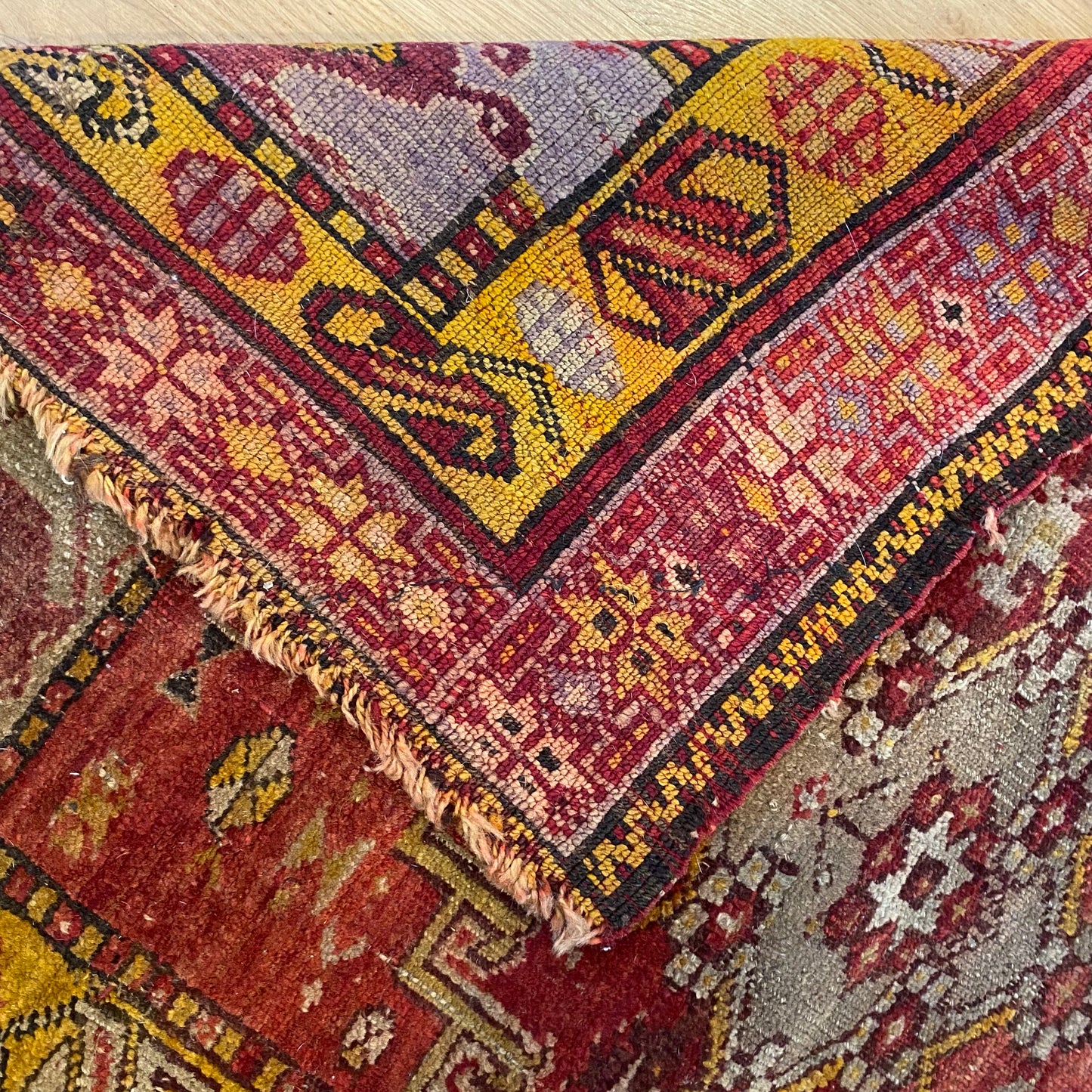 Antique Rug, 2' 10 x 3' 7 Red