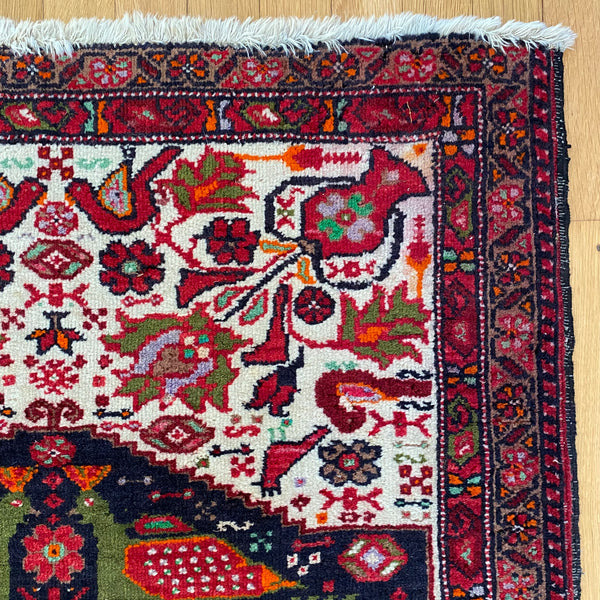 Vintage Rug, 2' 9 x 3' 6 White