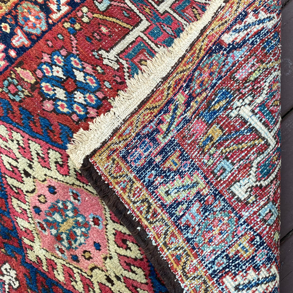 Vintage Rug, 3' x 4' 1 Red