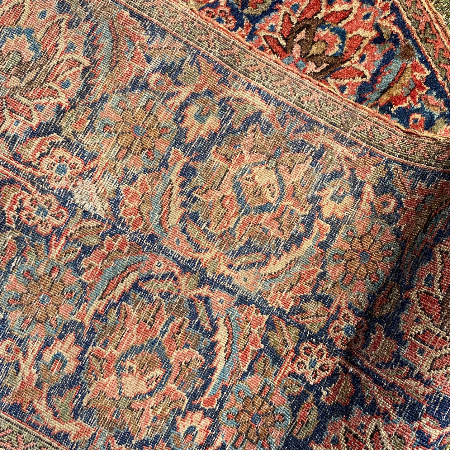 Vintage Rug, 1' 8 x 8' 1 Blue Runner