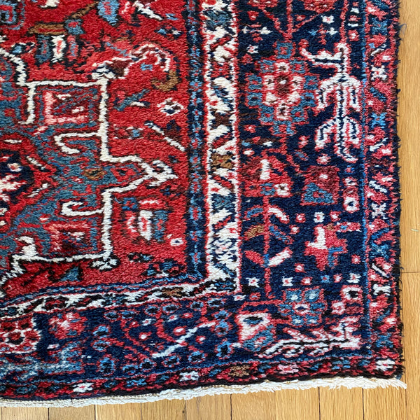 Vintage Rug, 3' 7 x 5' Red