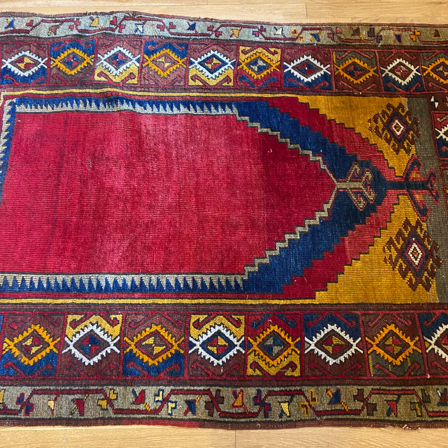 Vintage Rug, 3' 8 x 5' 5 Red