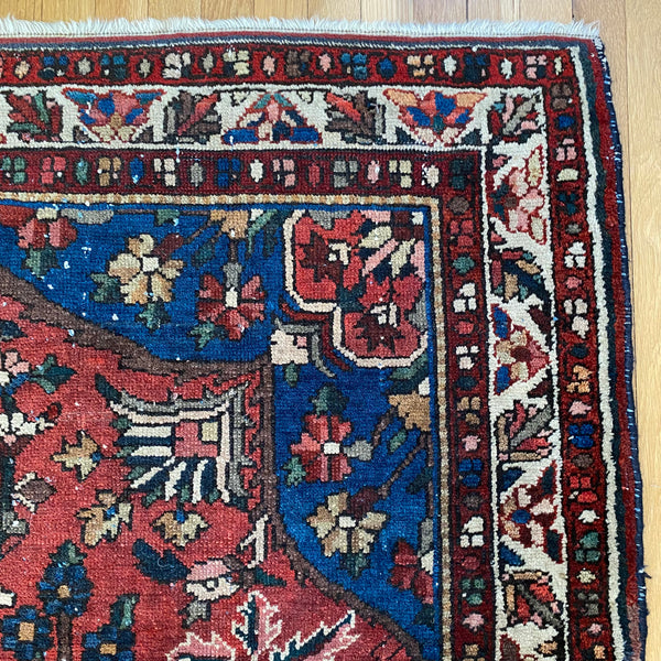 Vintage Rug, 5' 2 x 6' 9 Red