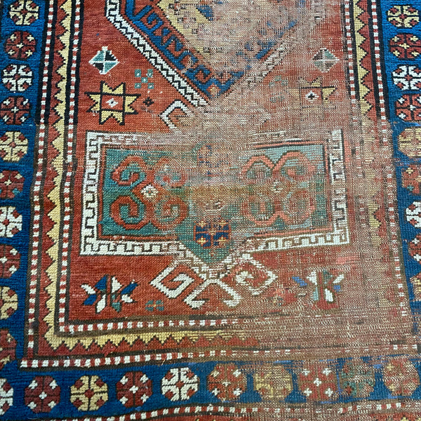 Antique Rug, 3' 1 x 5' 9 Red Brown