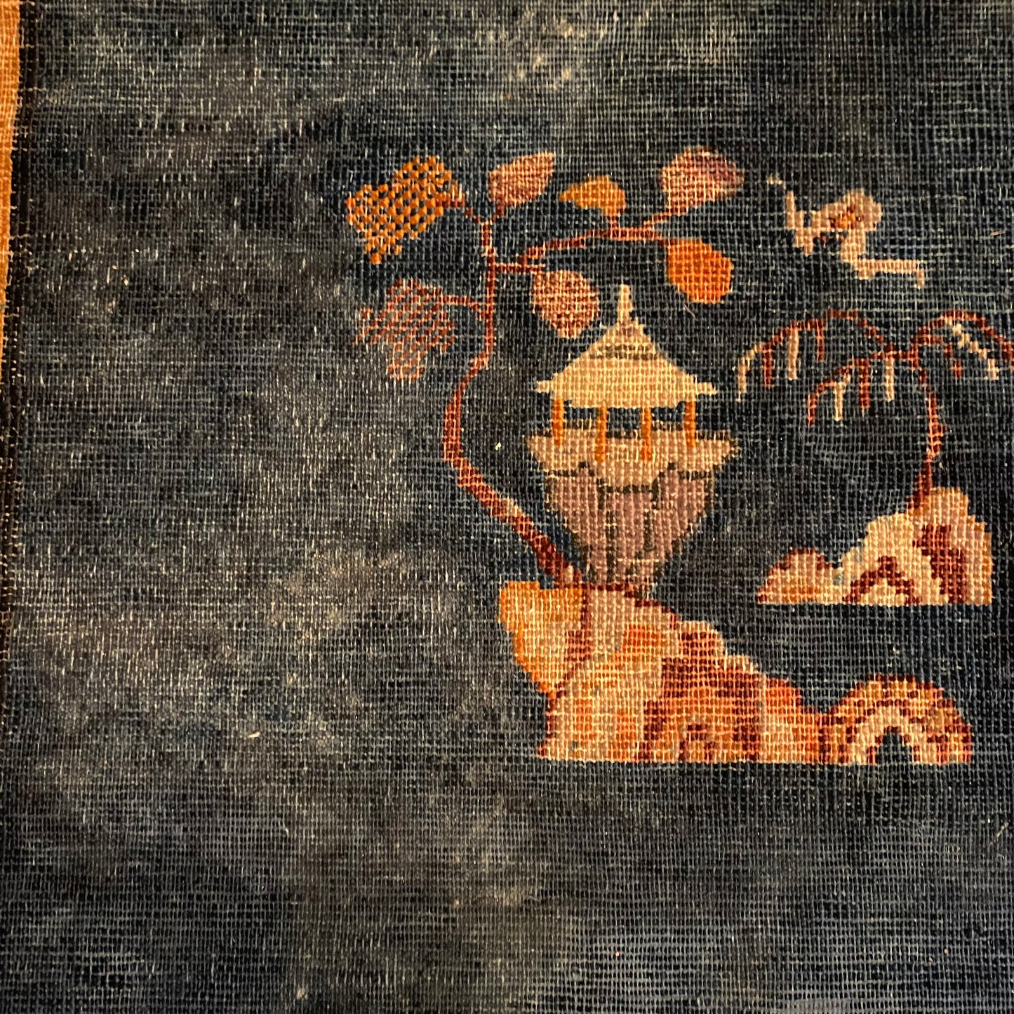 Peking Chinese Rug, 2' 10 x 5' 7 Blue Vintage