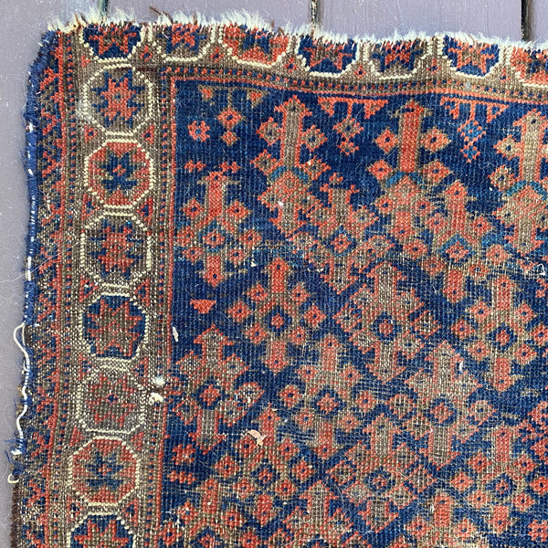 Vintage Rug, 1' 8 x 2' 5 Blue