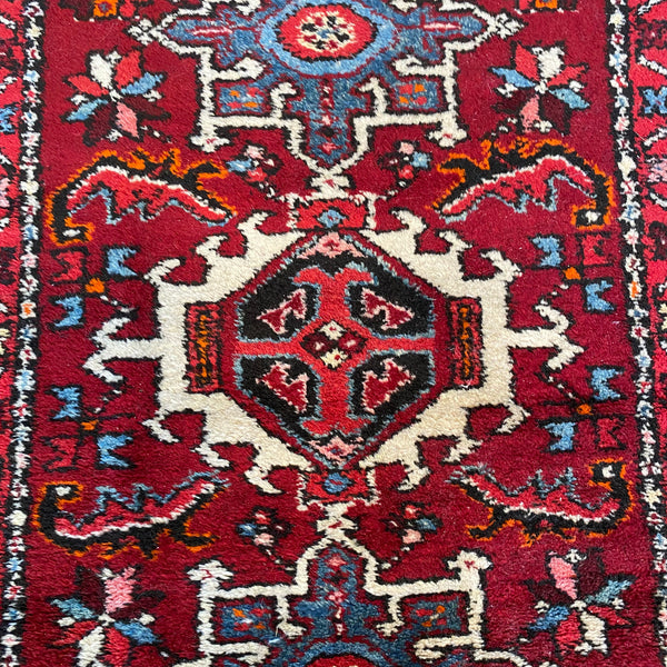 Vintage Rug, 2' 1 x 2' 11 Red