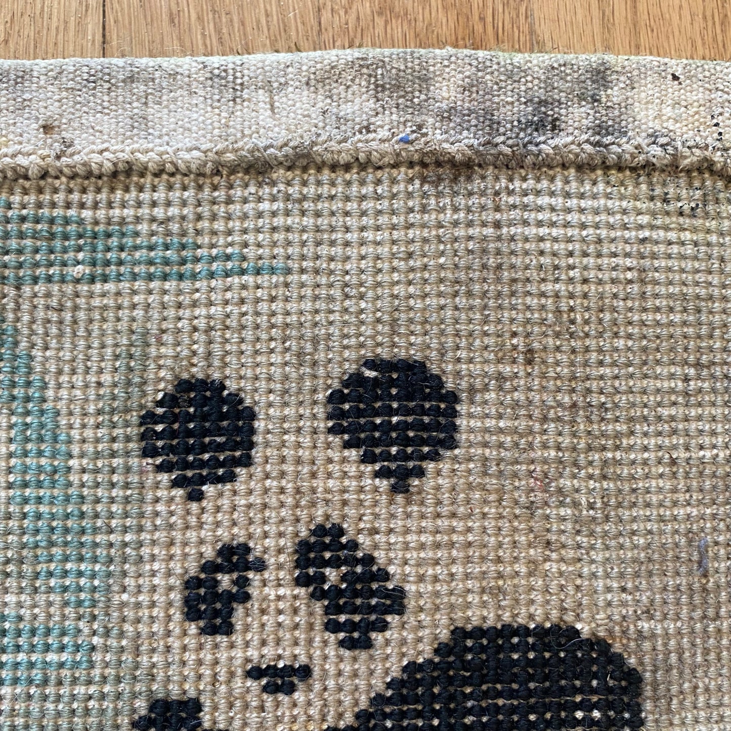 Vintage Rug, 13” x 13.5” Collectible