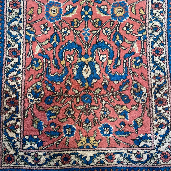 Vintage Rug, 2' 1 x 3' 7 Light Maroon