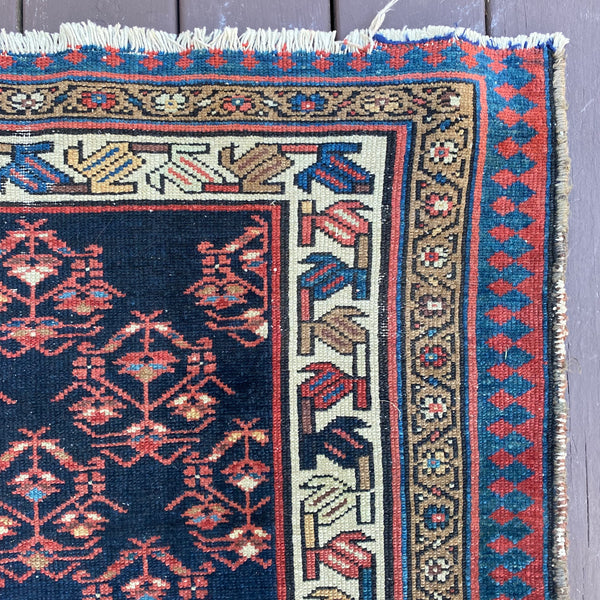 Vintage Rug, 3' 2 x 4' 11 Blue