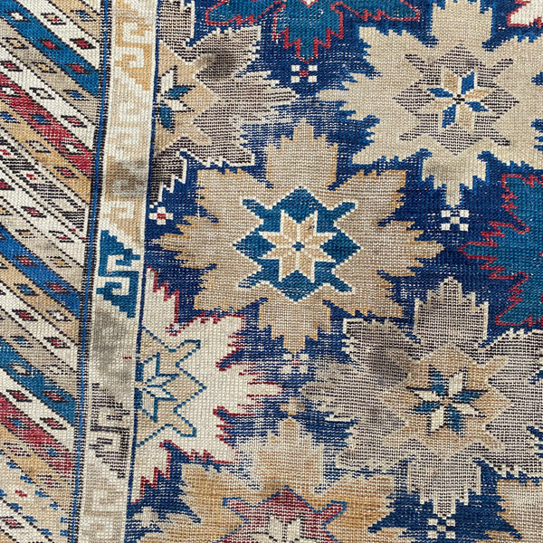 Antique Rug, 4' 1 x 7' 1 Blue