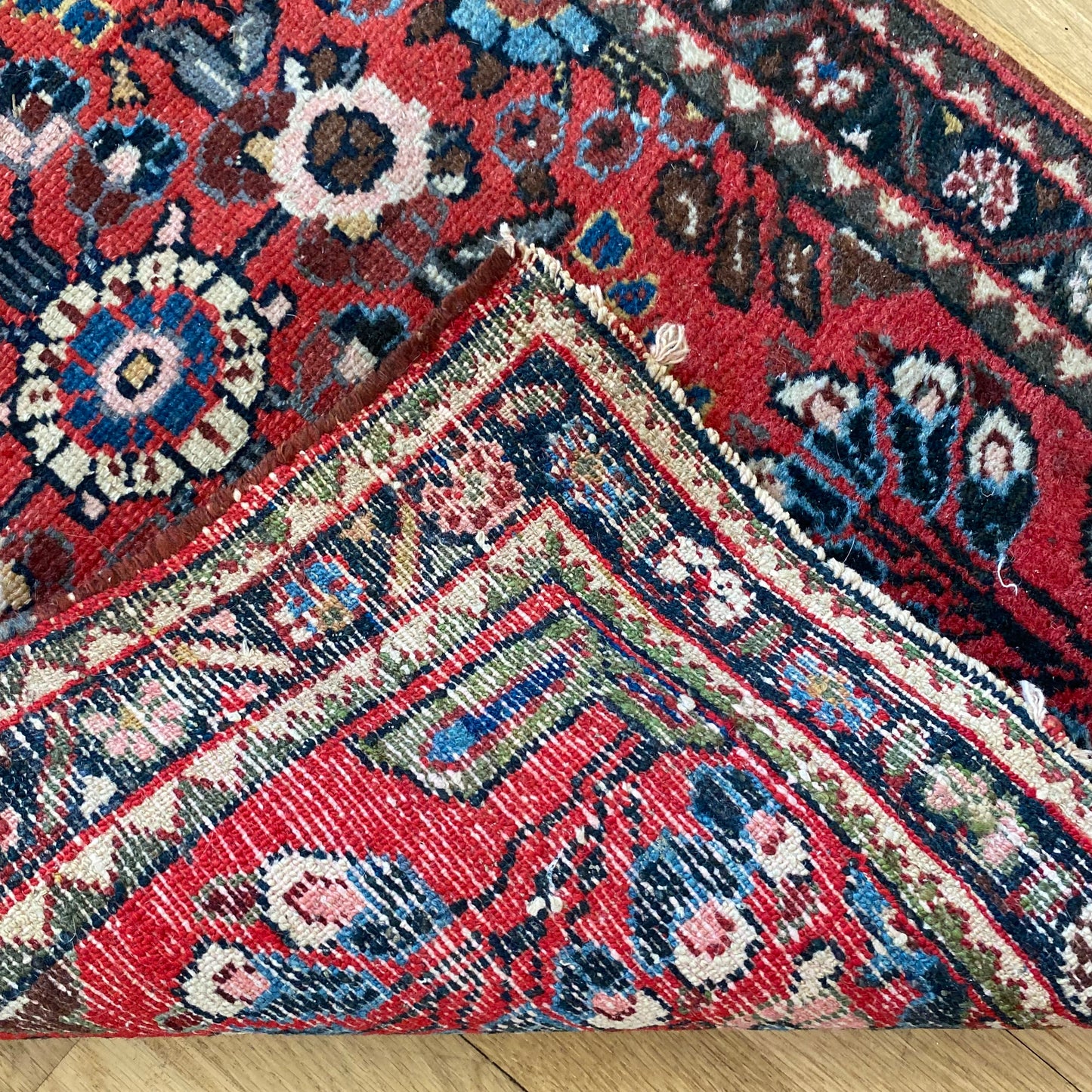 Vintage Rug, 1' 11 x 3' Red