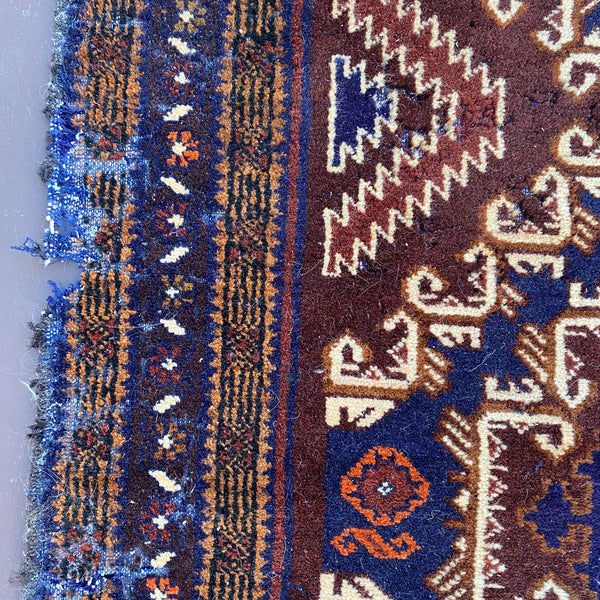 Vintage Rug, 3' x 5' 3 Brown