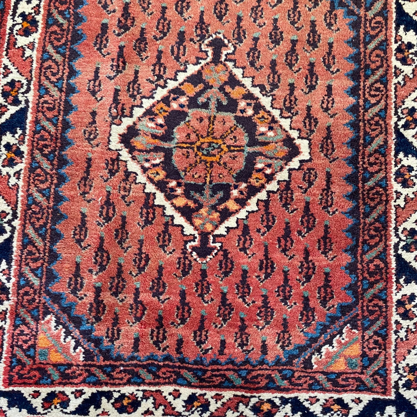 Vintage Rug, 2' 6 x 2' 11 Soft Red