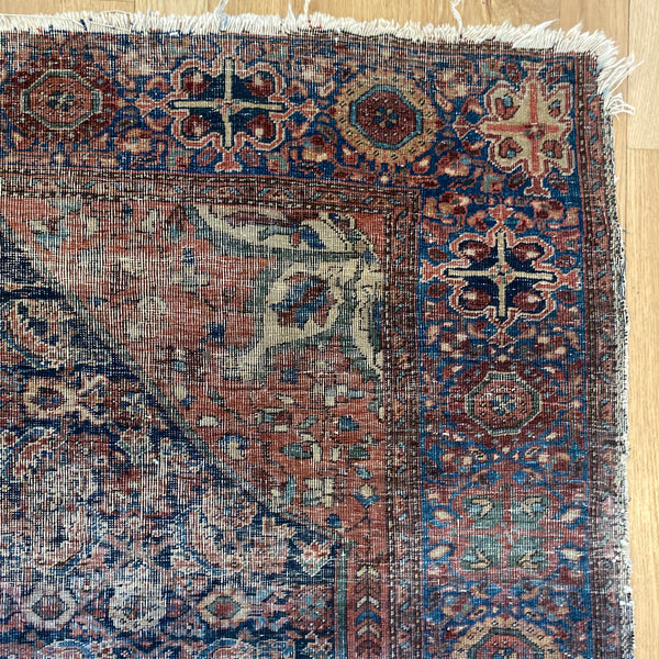 Vintage Rug, 3' 5 x 4' 9 Blue