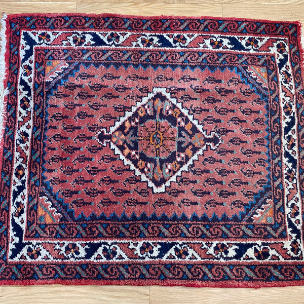 Vintage Rug, 2' 6 x 2' 11 Soft Red