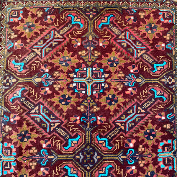 Vintage Rug, 2' 3 x 3' 11 Red