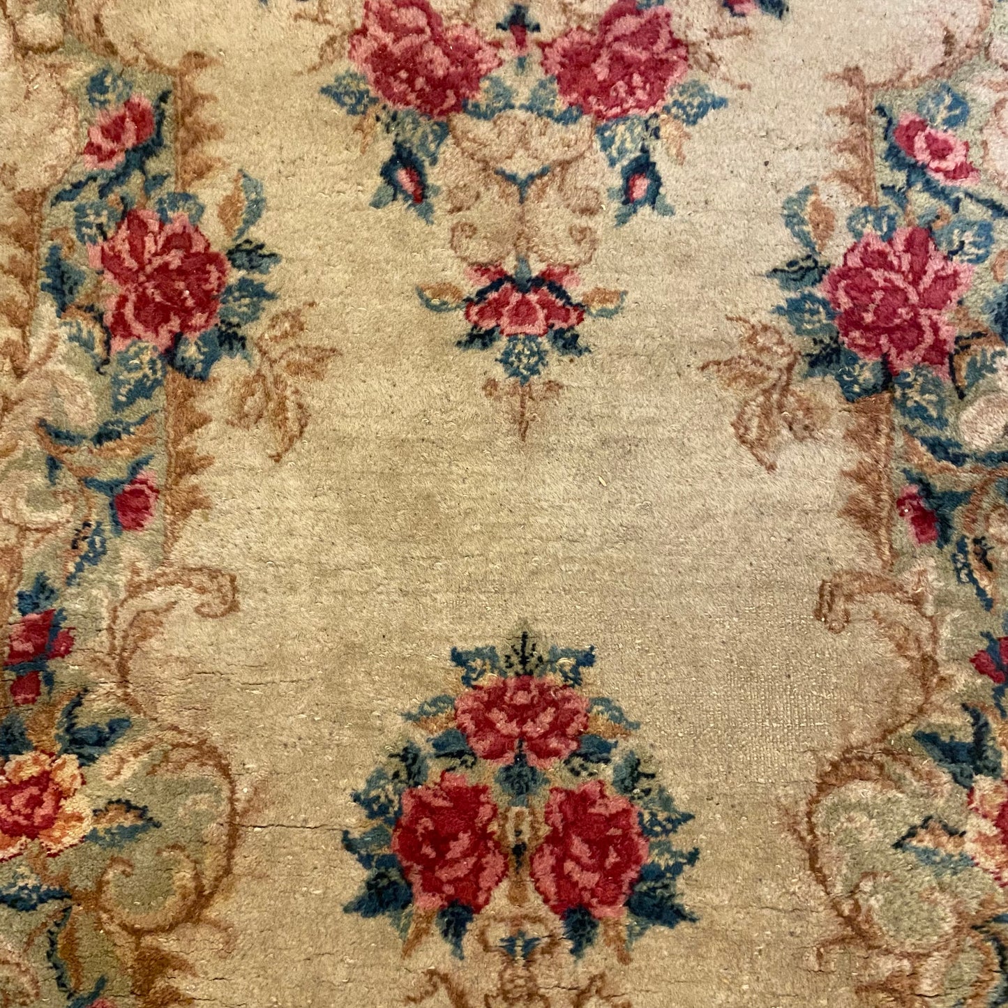Vintage Rug, 2' x 6' Cream