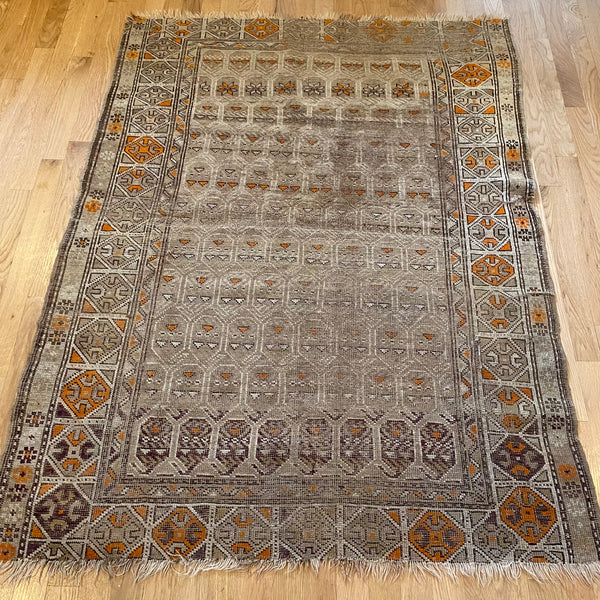 Antique Rug, 3' 10 x 5' 2 Beige