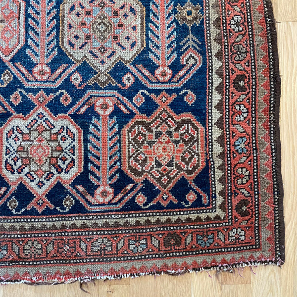 Vintage Rug, 3' 8 x 6' 7 Blue