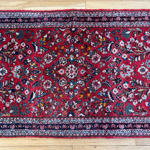 Vintage Rug, 2' 2 x 4' 3 Red