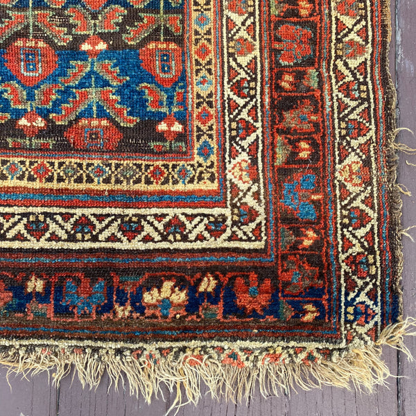 Vintage Rug, 3' 10 x 8' Blue