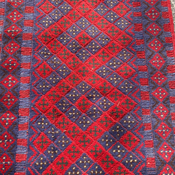 Vintage Rug, 2' 2 x 9' 2 Blue