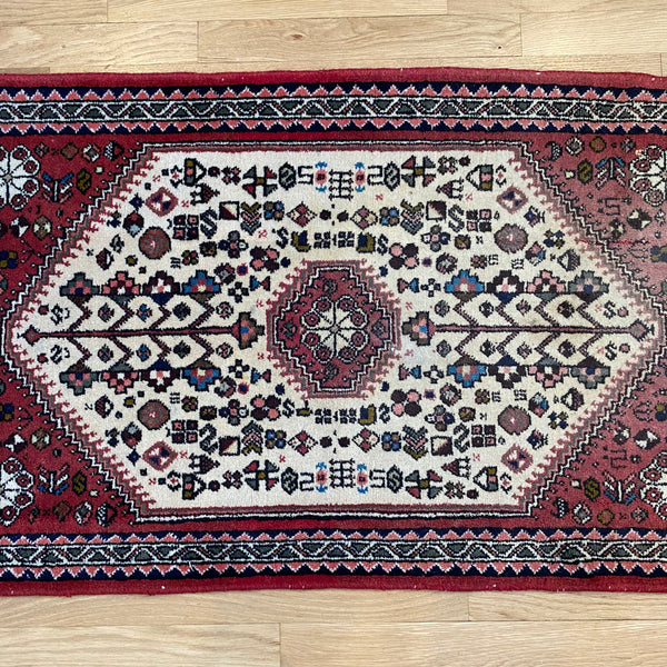 Vintage Rug, 2' 2 x 3' 6 Red