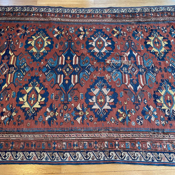 Antique Rug, 4' 4 x 7' 3 Brown