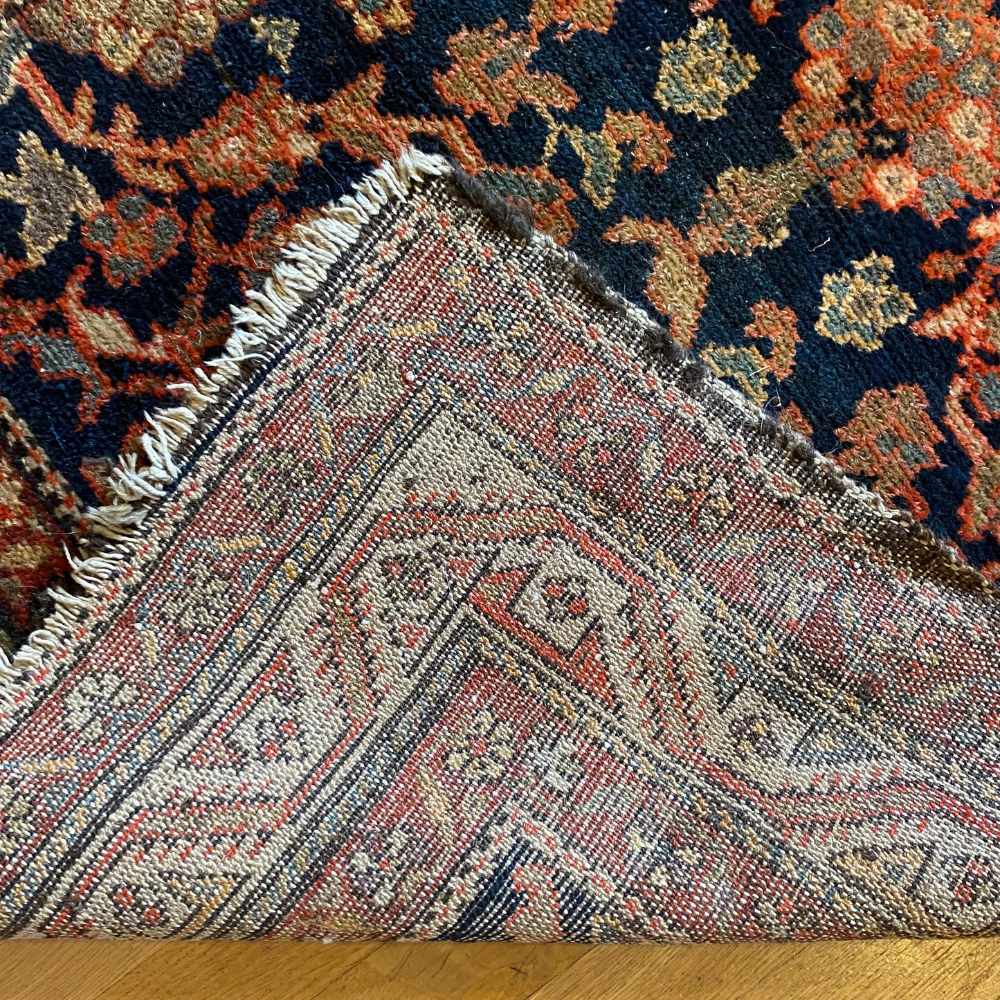 Vintage Rug, 3' x 6' Blue