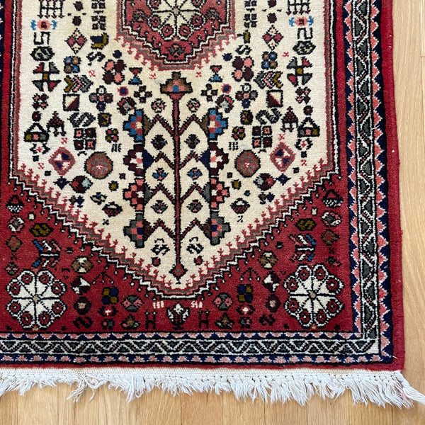 Vintage Rug, 2' 2 x 3' 6 Red