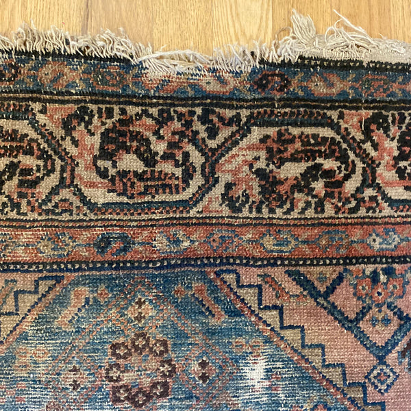 Vintage Rug, 3' 4 x 5' 6 Blue