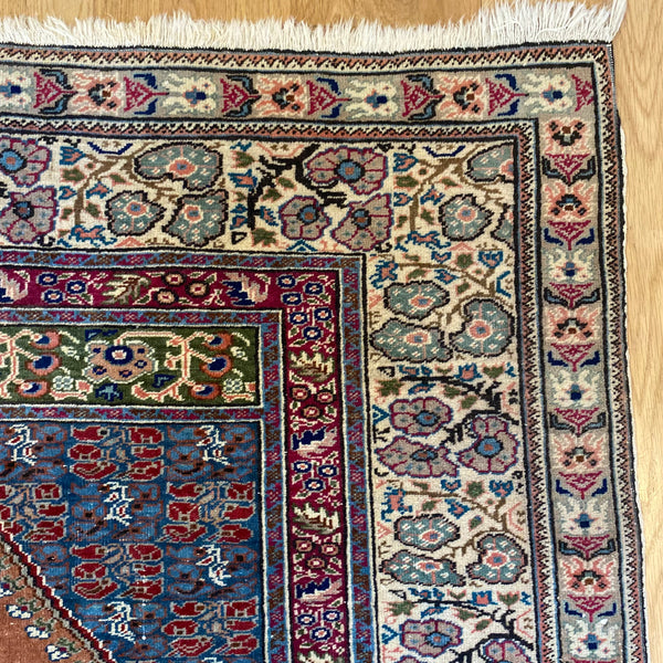 Vintage Rug, 3' 11 x 5' 9 Orange Brown