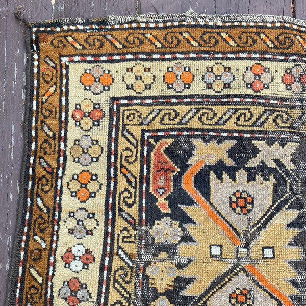 Vintage Rug, 4' 1 x 8' 8 Brown