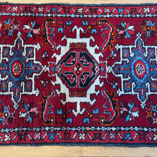 Vintage Rug, 2' 1 x 2' 11 Red