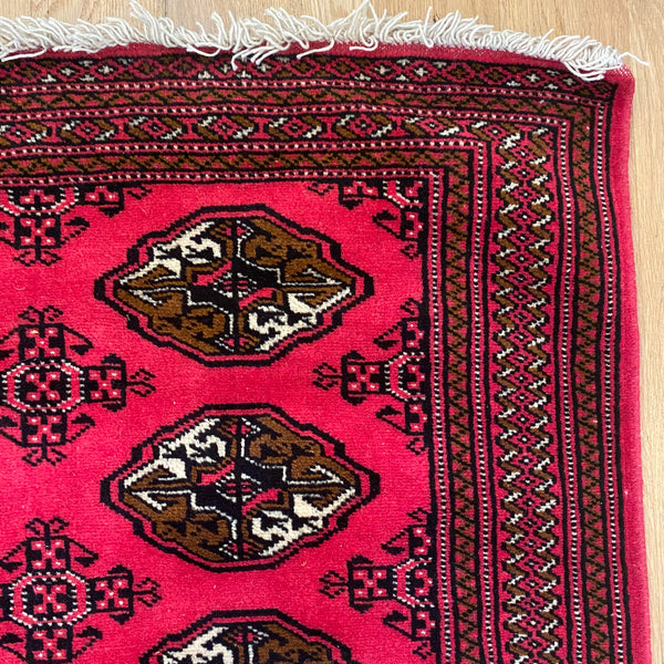 Vintage Rug, 3' 4 x 4' 11 Red